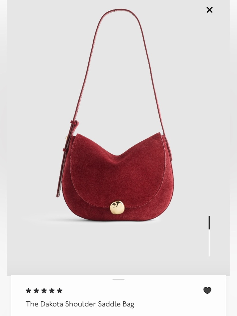 NWT Madewell Dakota saddle bag